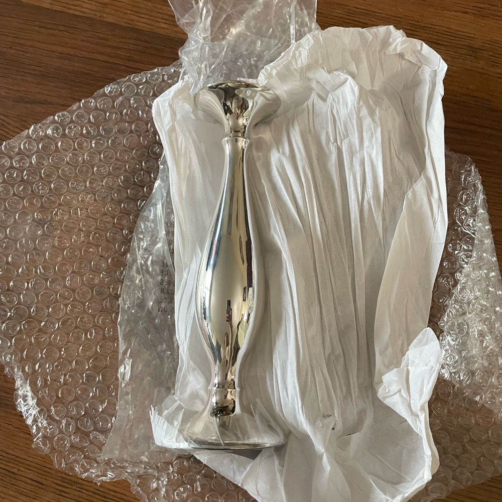 Pottery Barn Silver Bud Vase